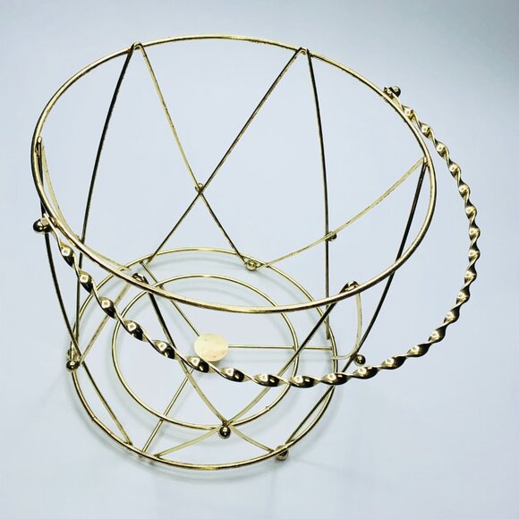 Vintage 60s THERMOS Drum Ice Bucket: Black Insulated Container - Gold Tone Caddy - Picture 6 of 16